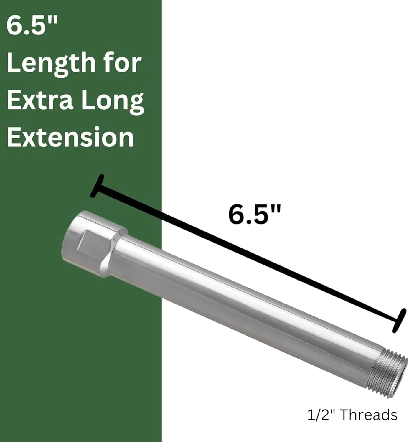 High Sierra Showerheads Bronze E-Z Reach Solid Metal Shower Arm Extension, 6"
