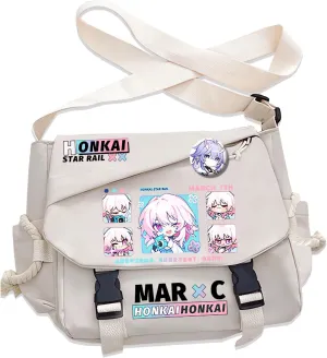 Honkai Star Rail Handbag Blade Crossbody Bag Single Shoulder Bag Adult Anime 3D Print Backpack White Bag