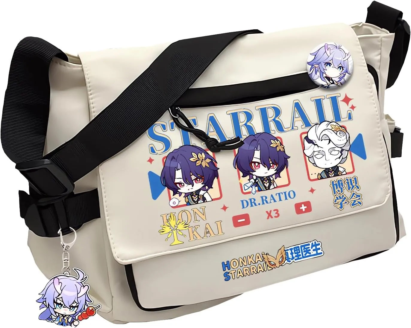 Honkai Star Rail Handbag Kafka Crossbody Bag Cute Single Shoulder Bag Adult 3D Print Anime Backpack Bag