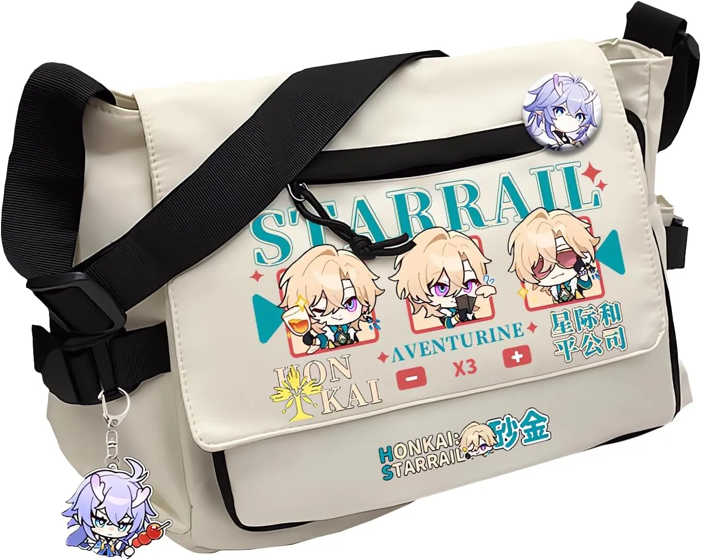 Honkai Star Rail Handbag Kafka Crossbody Bag Cute Single Shoulder Bag Adult 3D Print Anime Backpack Bag