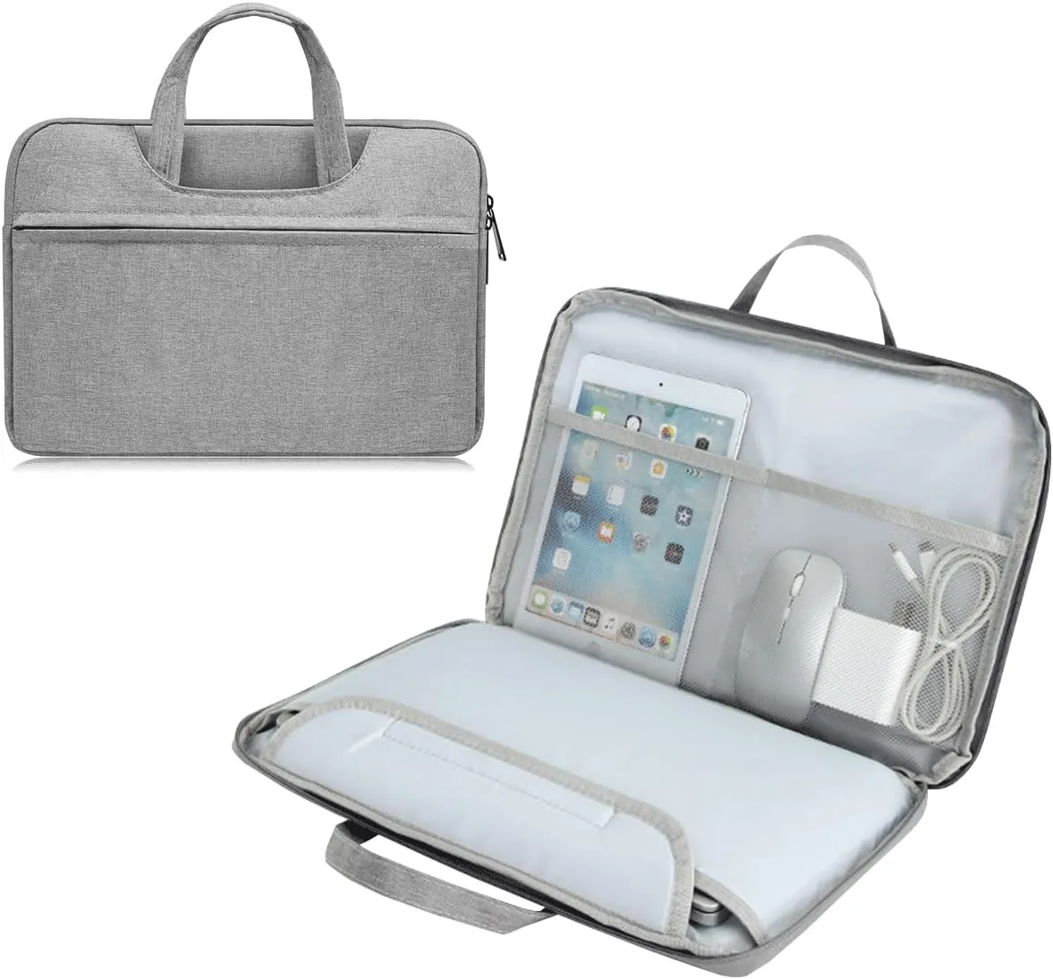 HP 14 Inch Laptop Case Compatible with Lenovo HP Dell Acer ASUS Chromebook 14, Dell Inspiron 14, Dell Latitude 14, HP Stream 14, ASUS Vivobook 14/ ZenBook 14, Acer Computer Sleeve Bag, Grey