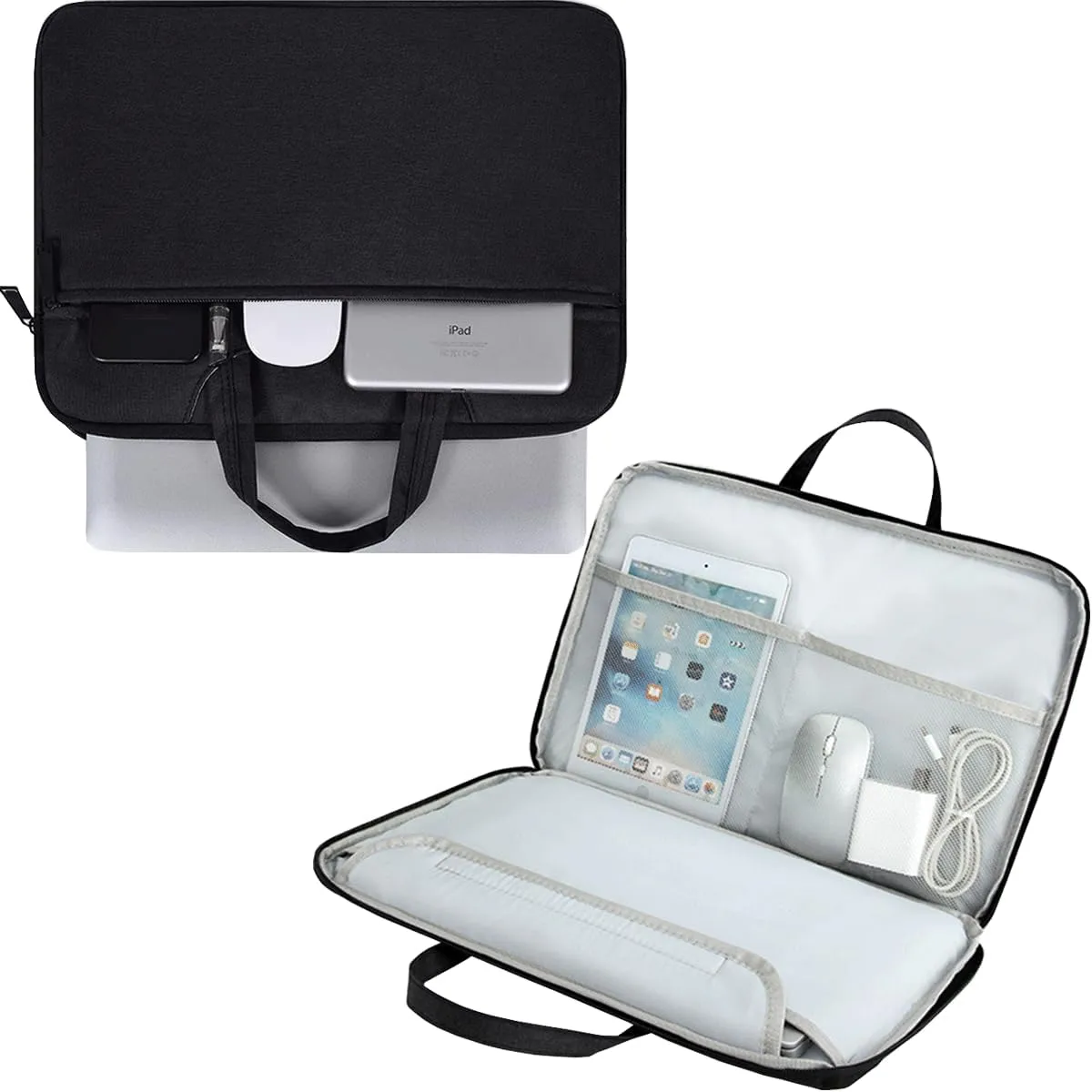 HP 14 Inch Laptop Case Compatible with Lenovo HP Dell Acer ASUS Chromebook 14, Dell Inspiron 14, Dell Latitude 14, HP Stream 14, ASUS Vivobook 14/ ZenBook 14, Acer Computer Sleeve Bag, Grey