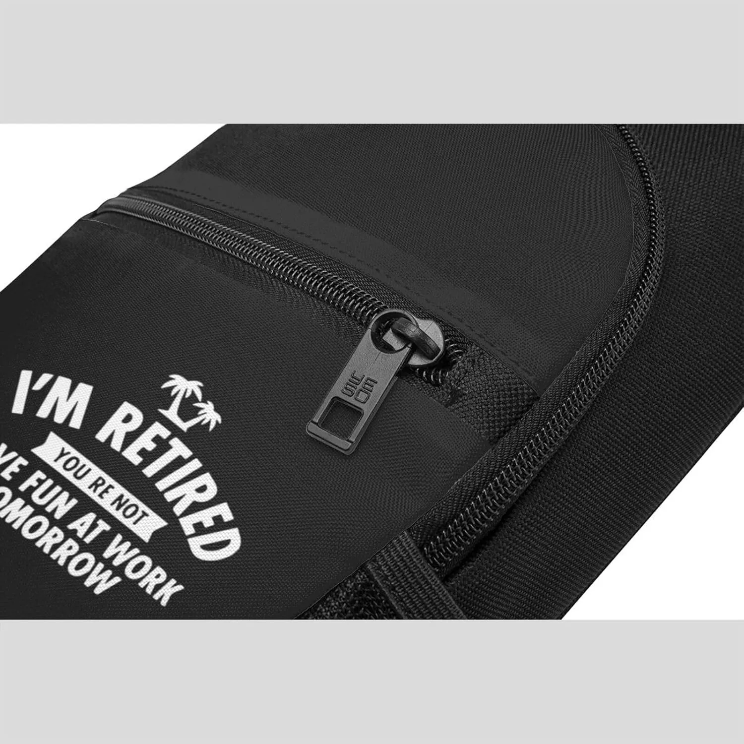 I'M Retired Funny Retirement Unisex Chest Bag Lightweight Crossbody Shoulder Bag Travel Pocket Black