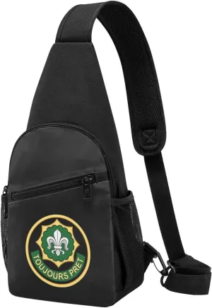 Insignia Usa Army 2nd Cavalry Regiment V1 Unisex Chest Bag Lightweight Crossbody Shoulder Bag Travel Pocket