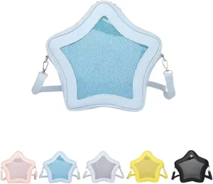 Ita Bag, Kawaii Star-Shaped Backpack – Large Capacity, Waterproof, Lightweight, Cross-body Bag (Blue)