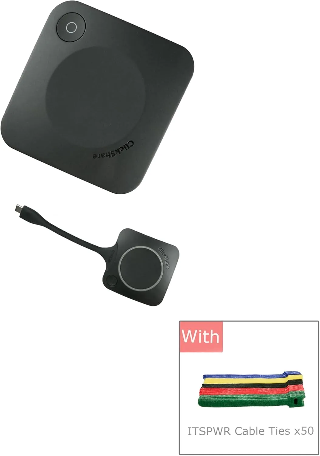 ITSPWR Bundle Containing Barco ClickShare CX-20, Effortless Wireless Conferencing,Teams/Zoom Room Supported, and ITSPWR Cable Ties x50