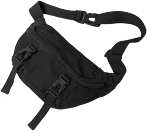 Japanese Canvas Crossbody Purse Chest Bag For Men And Women Versatile Black Shoulder Pack Adjustable Strap