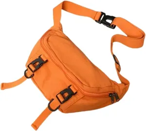 Japanese Canvas Crossbody Purse Chest Bag For Men And Women Versatile Black Shoulder Pack Adjustable Strap