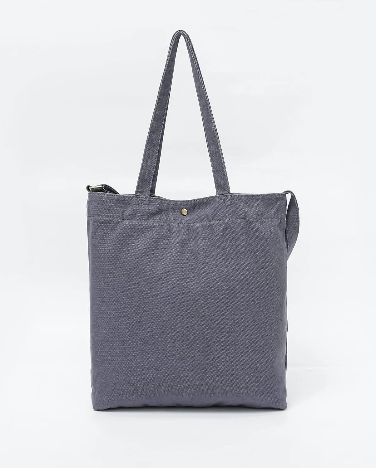 Jeelow Canvas Tote Handbag Shoulder Bag Crossbody Purses Double Pockets For Men & Women