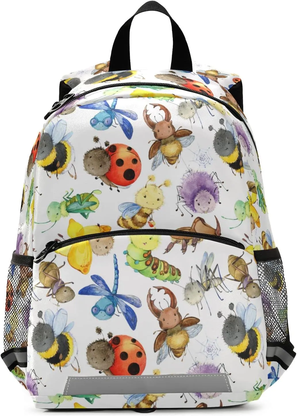 JUNZAN Cartoon Insect Watercolor Beetle Kid's Toddler Backpack for Boys Girls Mini Schoolbag Preschool Nursery Travel Bag