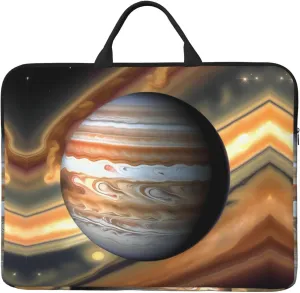 Jupiter Landscape Patterned Laptop Sleeve (16.5x12.2 inches), Anti-Collision Protective Shell, Portable Handheld Design