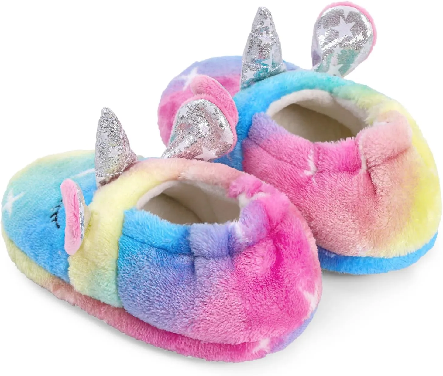 KAKU NANU Toddler Kids Slippers Cute Animal Cartoon Shoes Girls Boys Warm Fleece Winter Household Slippers