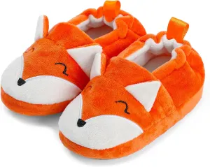 KAKU NANU Toddler Kids Slippers Cute Animal Cartoon Shoes Girls Boys Warm Fleece Winter Household Slippers
