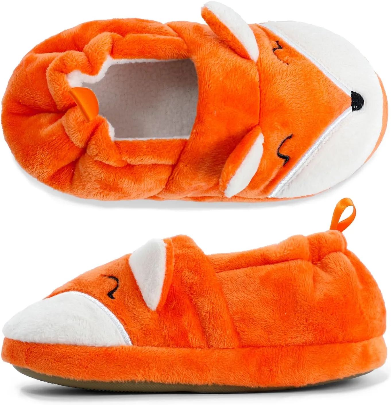 KAKU NANU Toddler Kids Slippers Cute Animal Cartoon Shoes Girls Boys Warm Fleece Winter Household Slippers