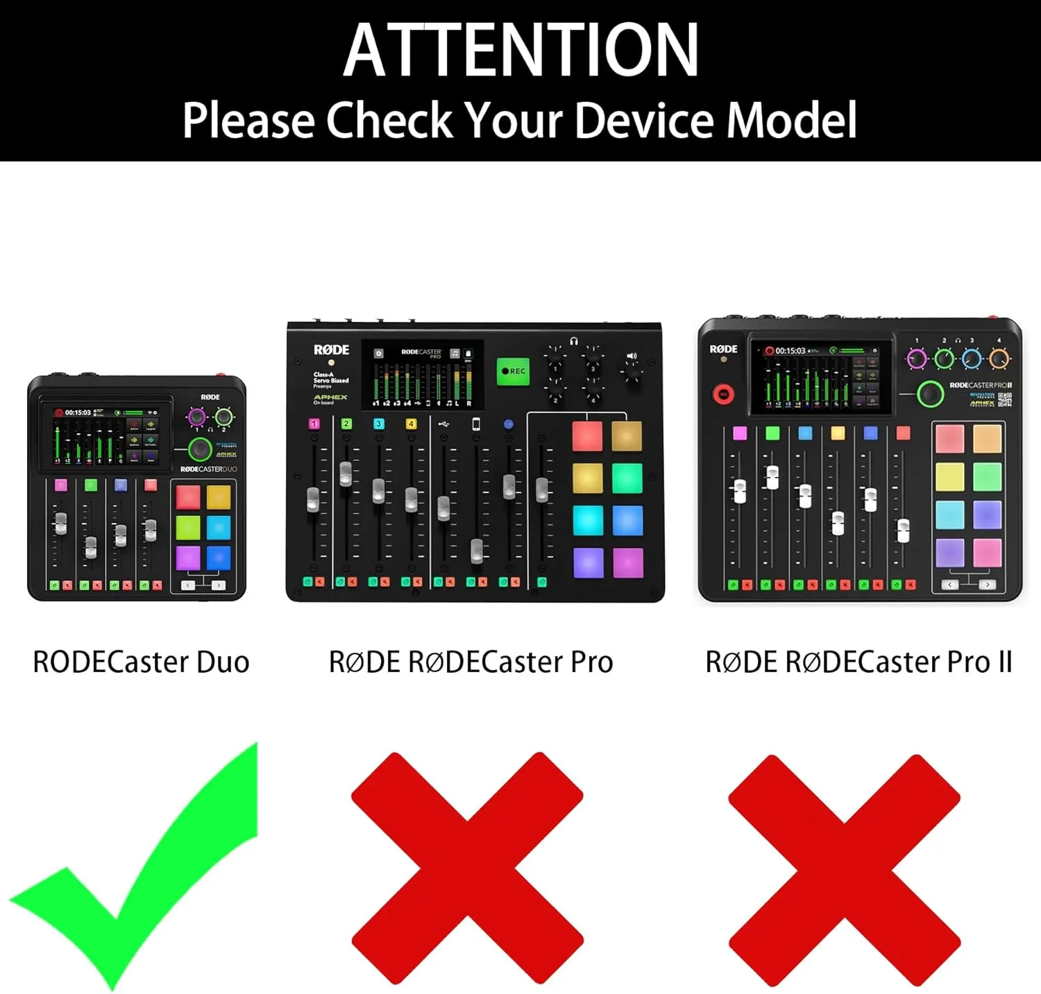 khanka Hard Travel Case Replacement for RODE RODECaster Duo Integrated Audio Production Studio