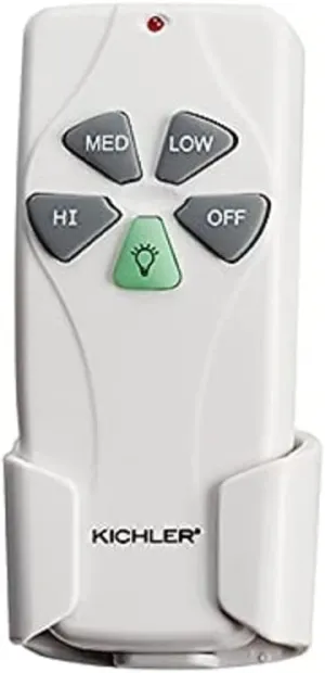 Kichler Universal Fan Remote Control System in White, 337001WH
