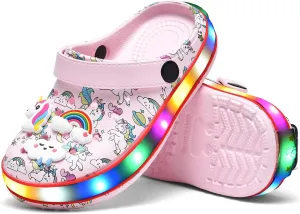 Kids' Boys Girls LED Clogs Cute Garden Shoes Cartoon Slides