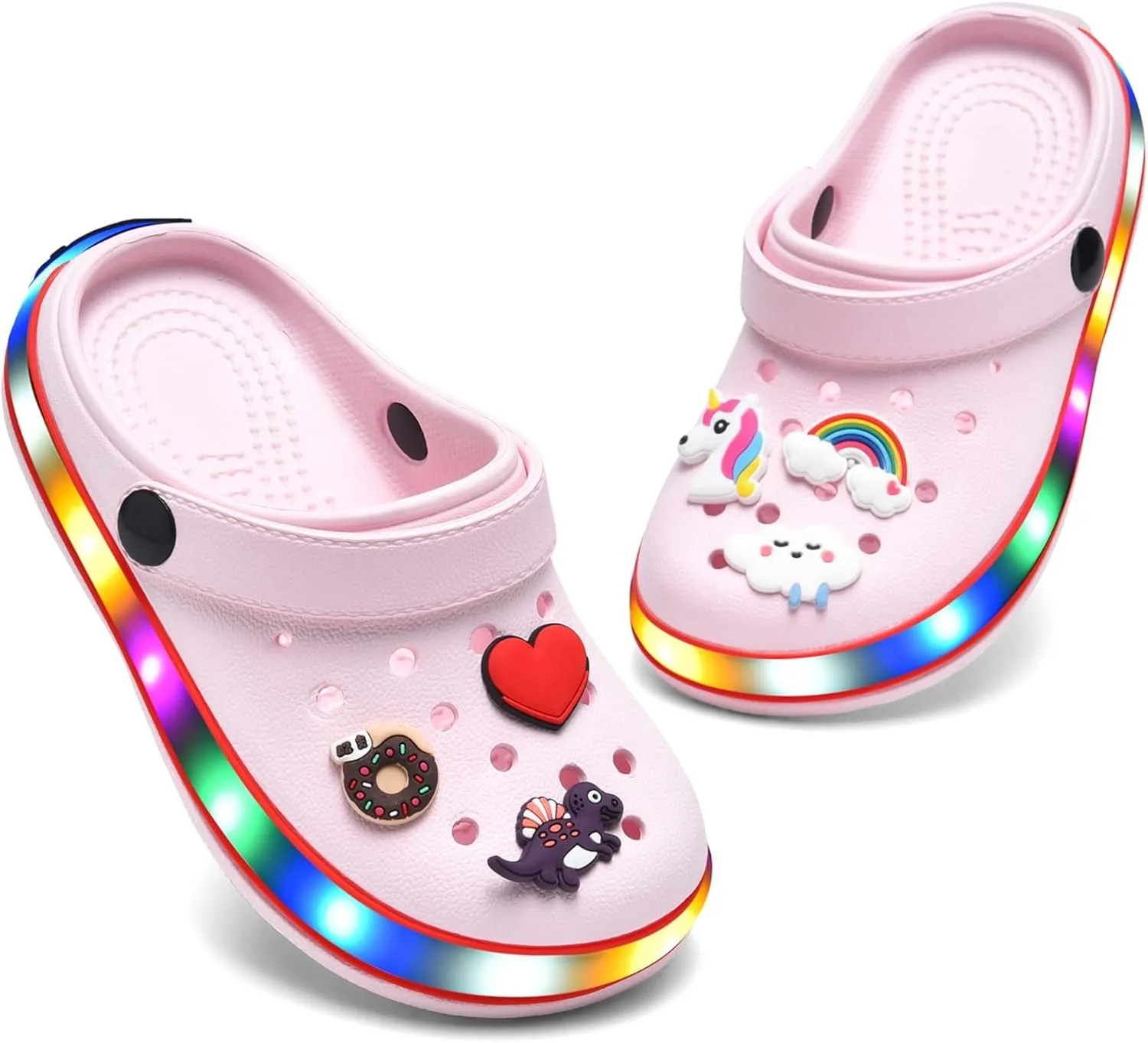 Kids' Boys Girls LED Clogs Cute Garden Shoes Cartoon Slides