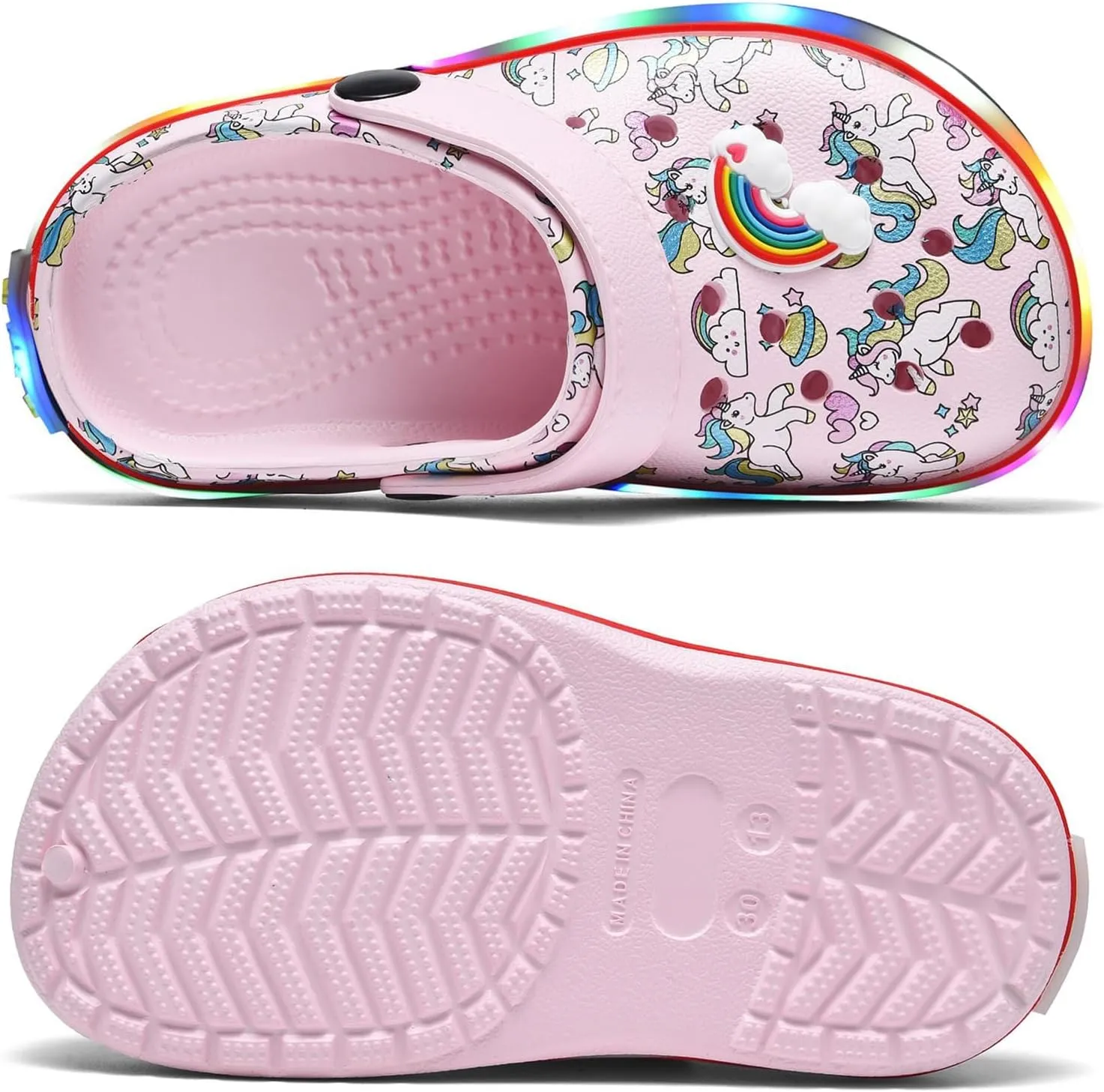 Kids' Boys Girls LED Clogs Cute Garden Shoes Cartoon Slides