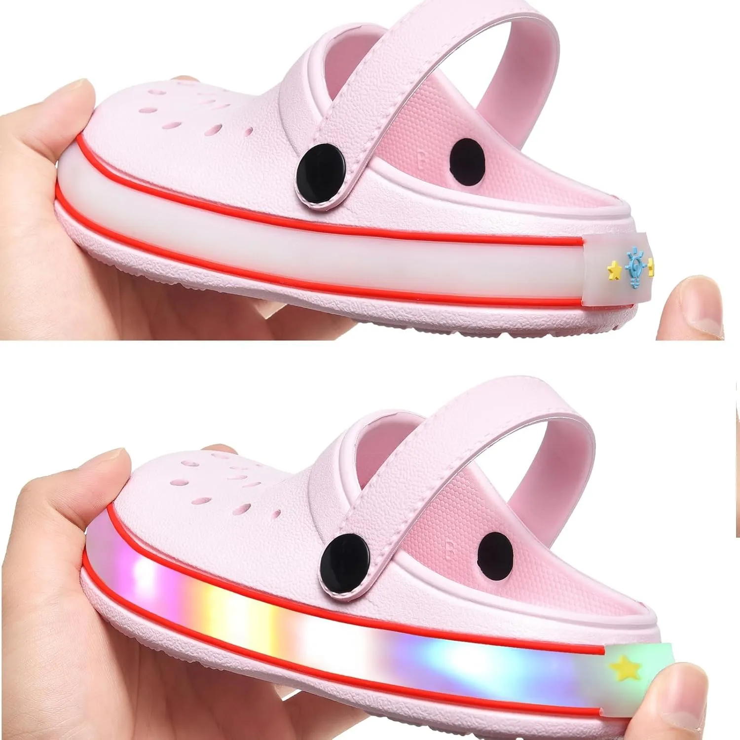 Kids' Boys Girls LED Clogs Cute Garden Shoes Cartoon Slides