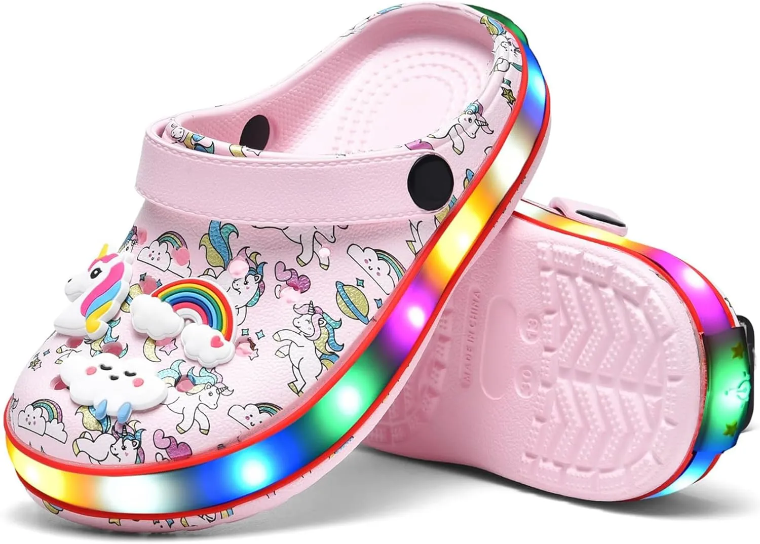 Kids' Boys Girls LED Clogs Cute Garden Shoes Cartoon Slides