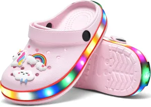 Kids' Boys Girls LED Clogs Cute Garden Shoes Cartoon Slides
