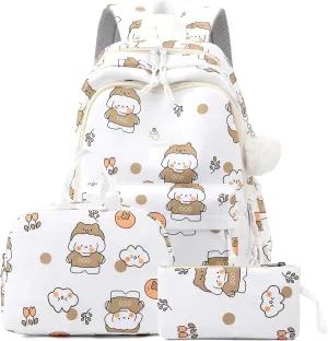 Kids Girls Backpack with Lunch Box Backpack for School Girls Backpack Lunch Box Combo