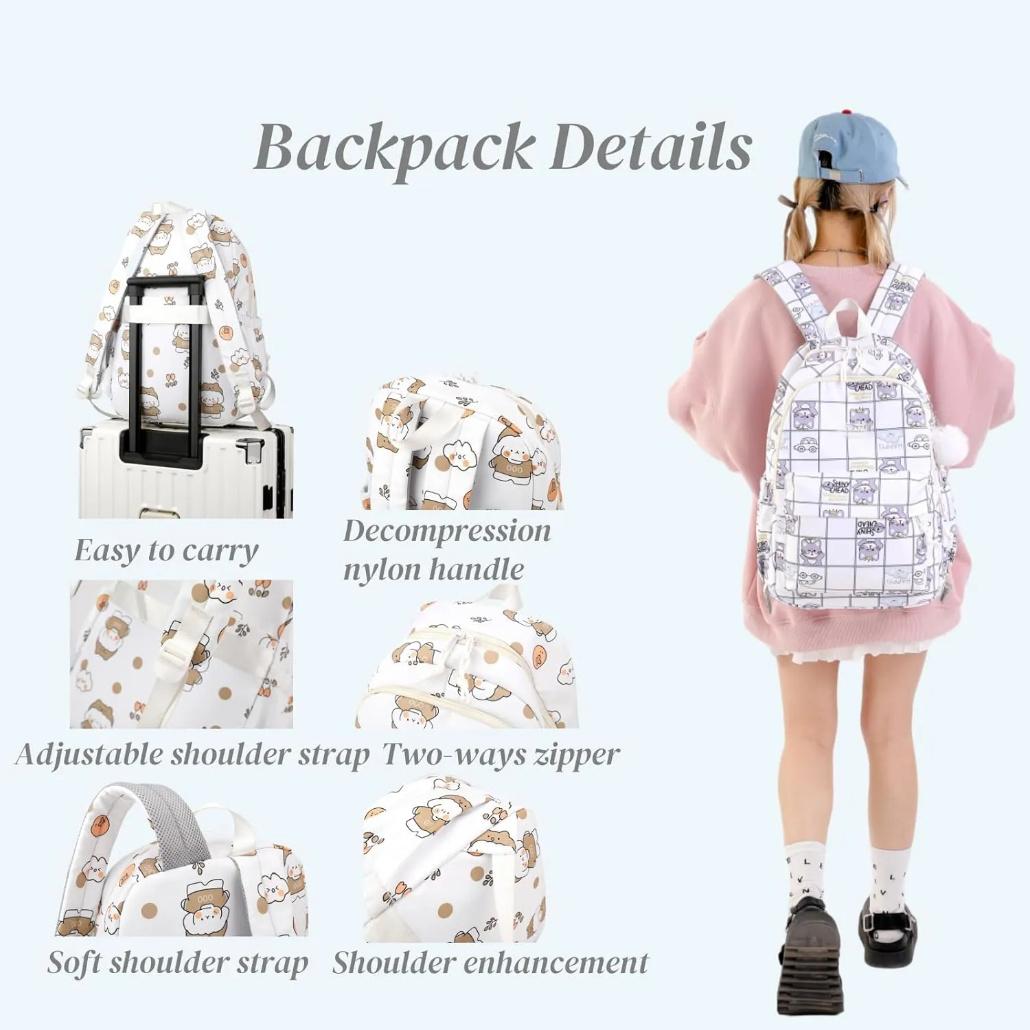 Kids Girls Backpack with Lunch Box Backpack for School Girls Backpack Lunch Box Combo