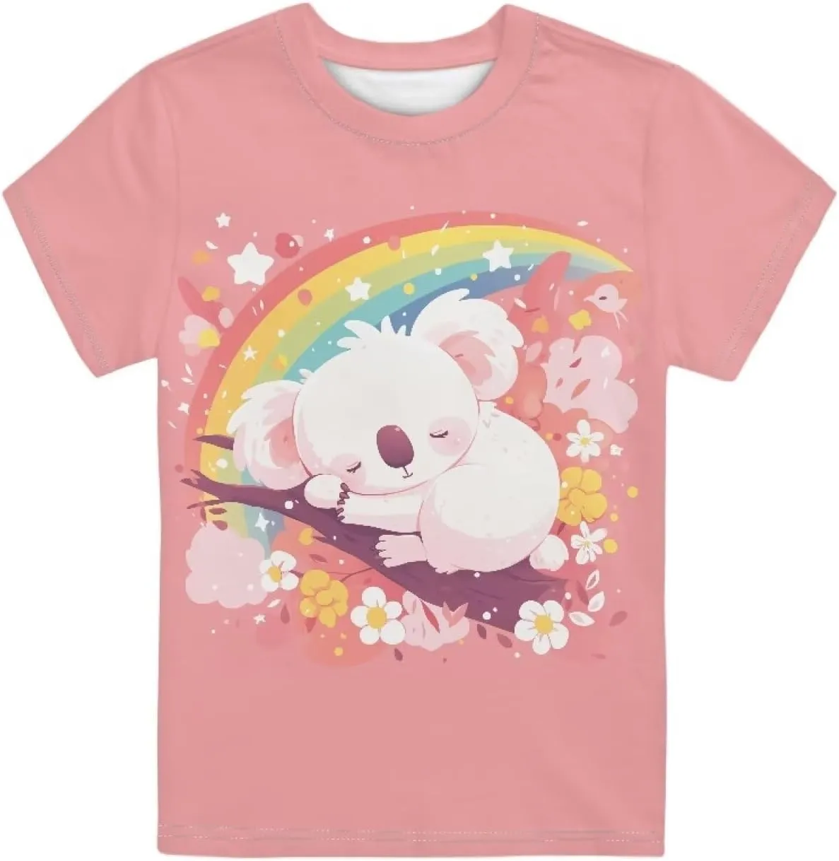 Kids Novelty 3D Graphic T Shirts Funny Print Pullover Tees Short Sleeve Boys Girls T Shirts 3-16 Years