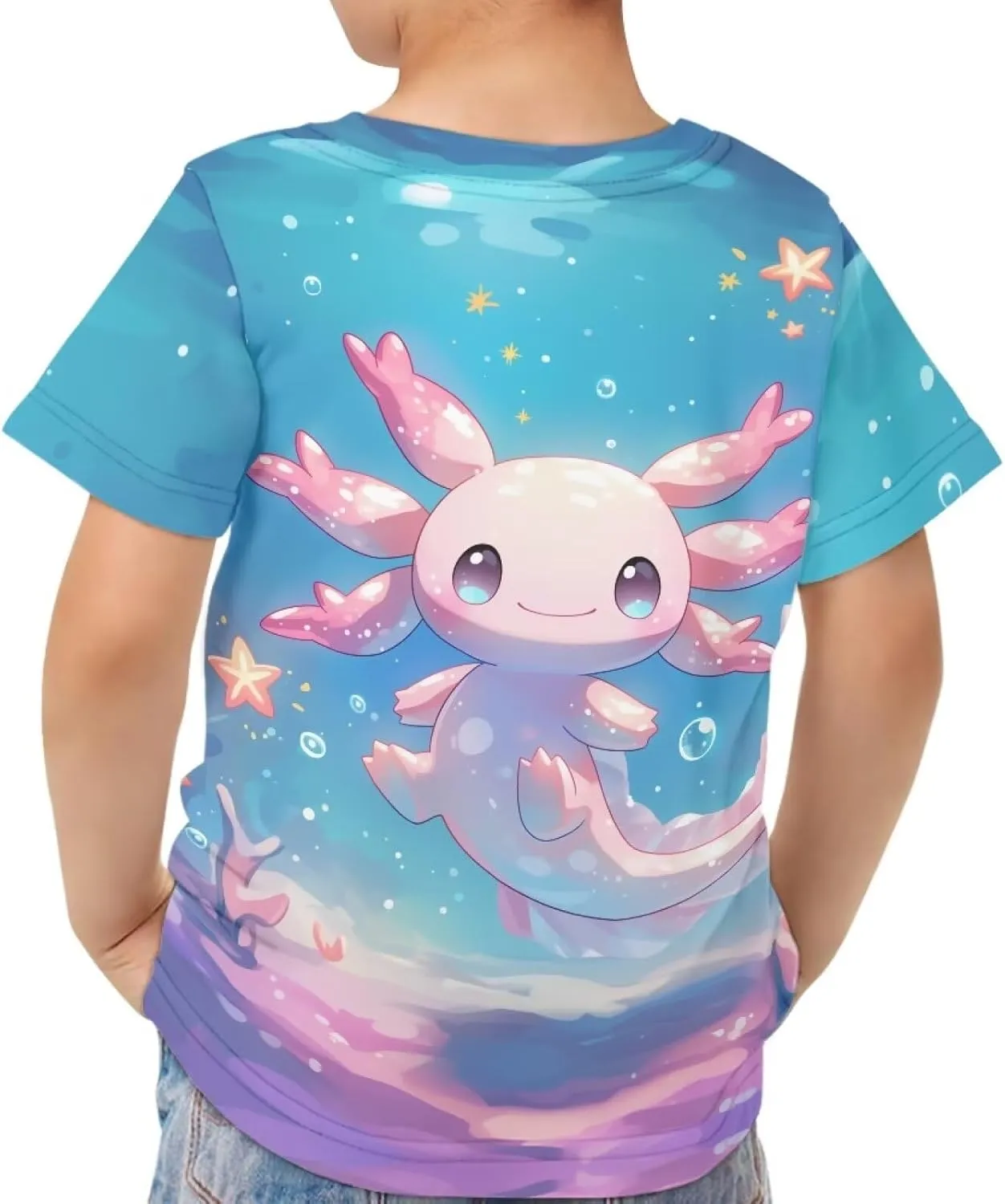 Kids Novelty 3D Graphic T Shirts Funny Print Pullover Tees Short Sleeve Boys Girls T Shirts 3-16 Years