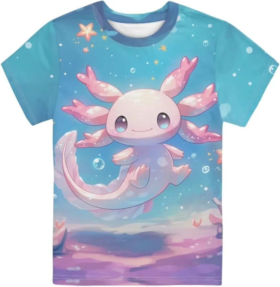 Kids Novelty 3D Graphic T Shirts Funny Print Pullover Tees Short Sleeve Boys Girls T Shirts 3-16 Years