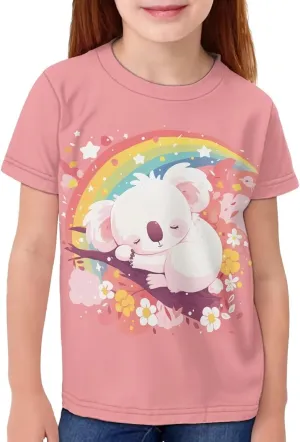 Kids Novelty 3D Graphic T Shirts Funny Print Pullover Tees Short Sleeve Boys Girls T Shirts 3-16 Years