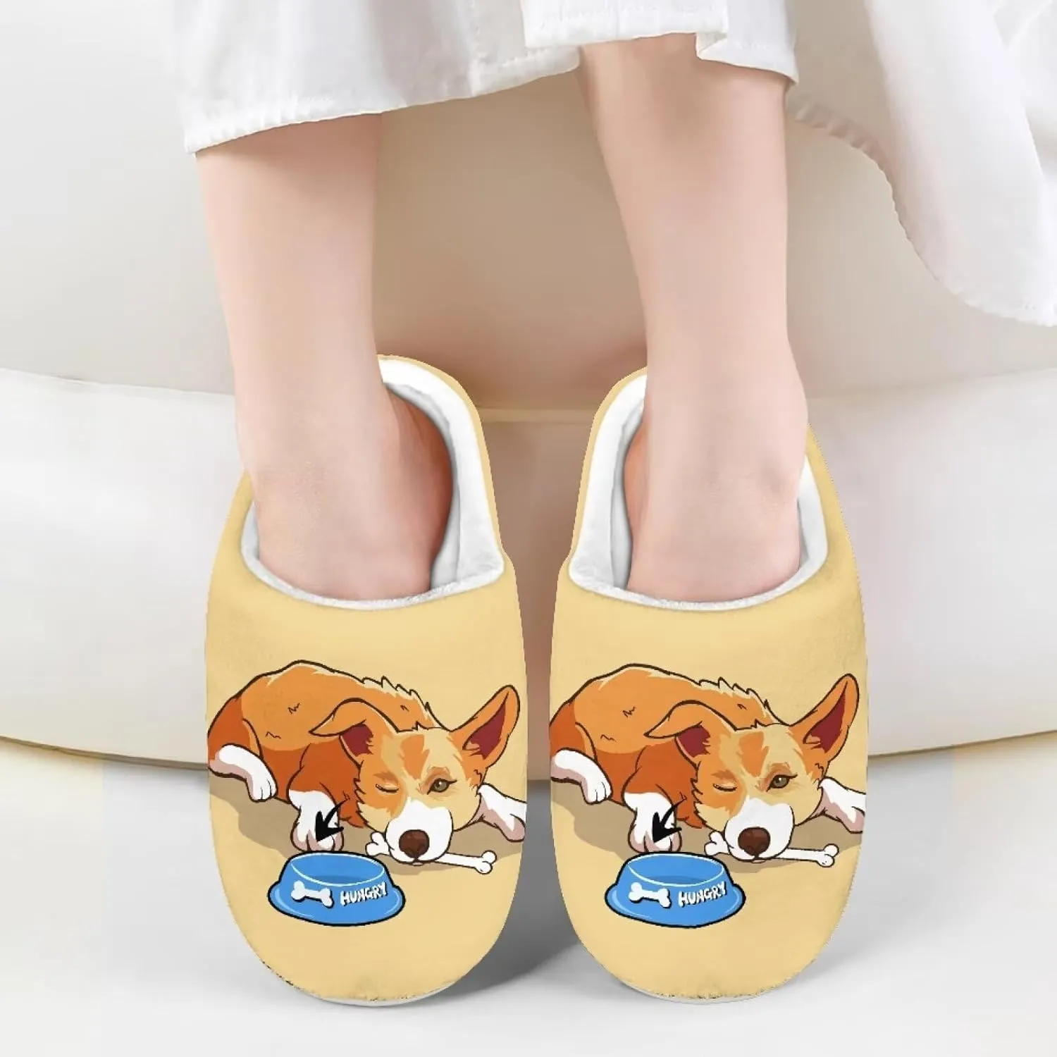 Kids Plush Slippers Winter Comfy Fluffy Shoes for Girls Lightweight Warm Slippers Non Slip Bedroom Soft Indoor House Slippers US Size 9-15