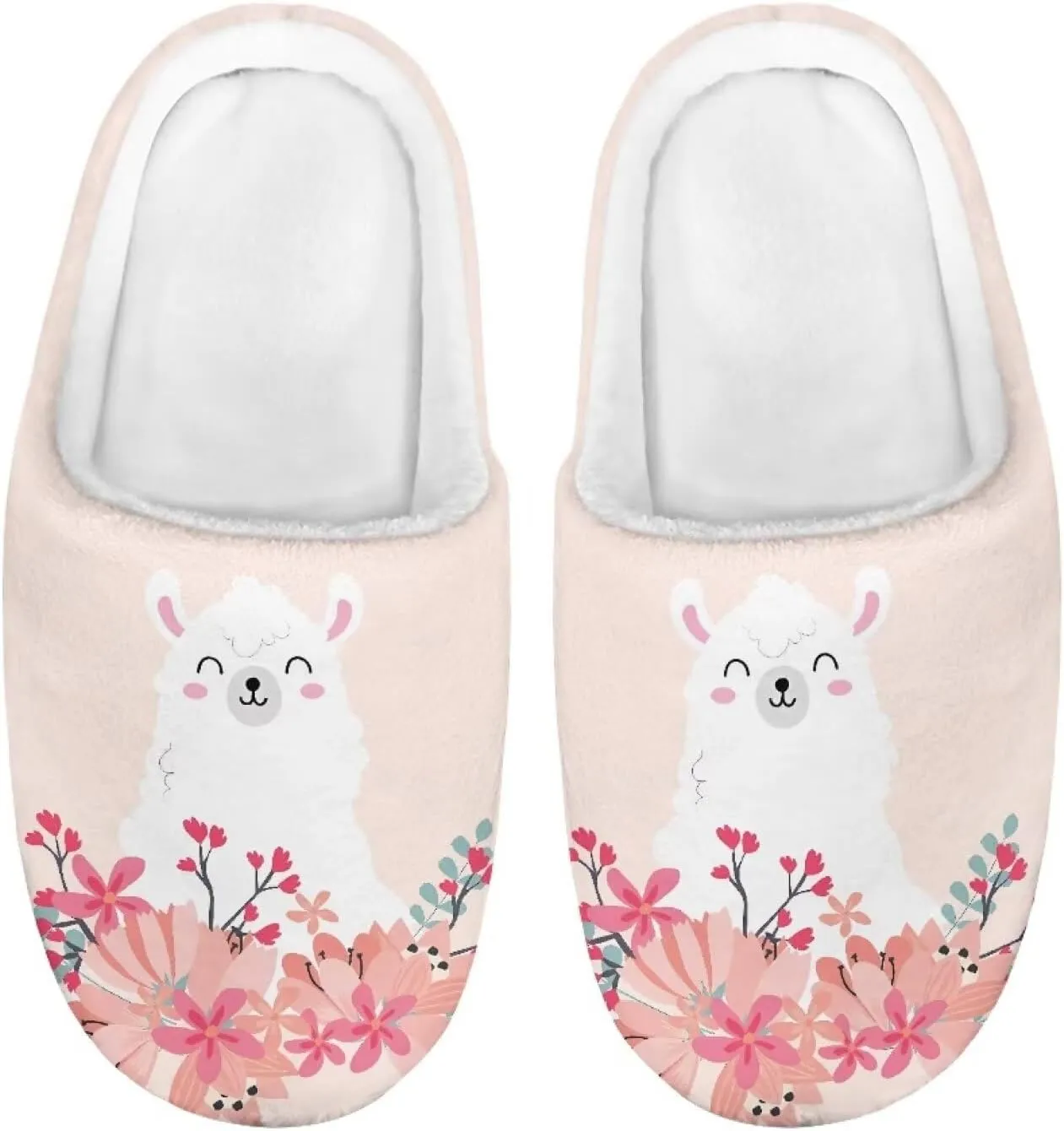 Kids Plush Slippers Winter Comfy Fluffy Shoes for Girls Lightweight Warm Slippers Non Slip Bedroom Soft Indoor House Slippers US Size 9-15