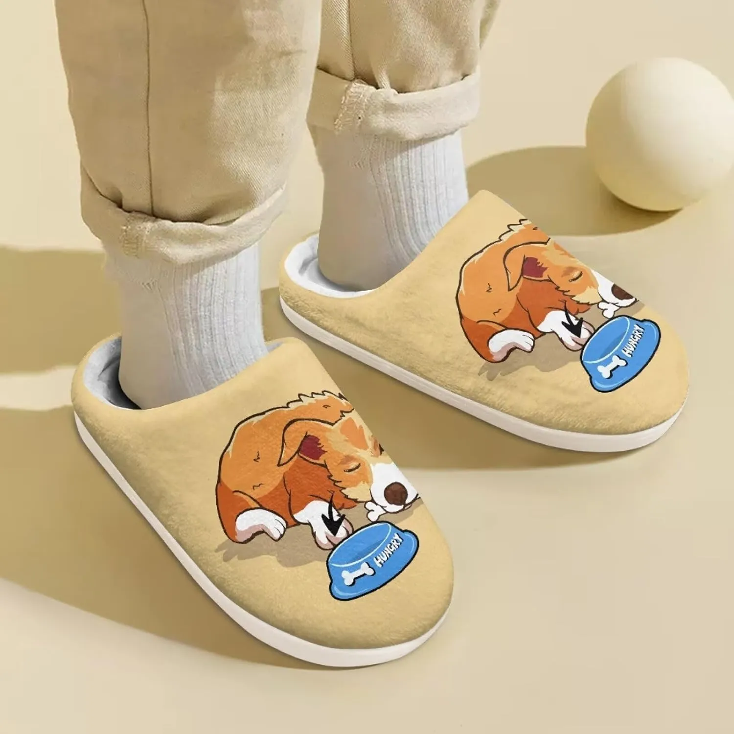 Kids Plush Slippers Winter Comfy Fluffy Shoes for Girls Lightweight Warm Slippers Non Slip Bedroom Soft Indoor House Slippers US Size 9-15