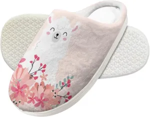 Kids Plush Slippers Winter Comfy Fluffy Shoes for Girls Lightweight Warm Slippers Non Slip Bedroom Soft Indoor House Slippers US Size 9-15