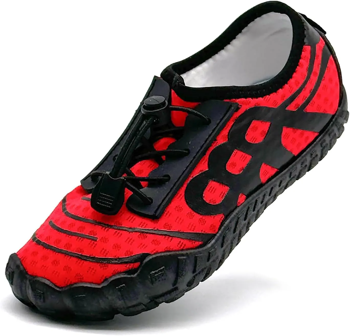 Kids Water Shoes Boys Girls Quick-Dry Beach Lightweight Toddler Barefoot Shoes Slip On Soft Walking Sneakers for Swim Beach Pool Black