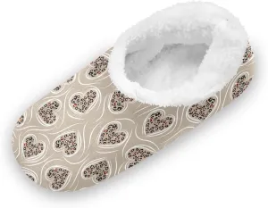 Kids Winter Slippers for Boys Girls Animal Print Leopard Hearts Warm Soft Non Slip House Slippers Children Indoor