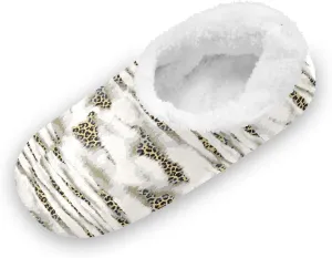 Kids Winter Slippers for Boys Girls Leopard Retro Print Vintage Warm Soft Non Slip House Slippers Children Indoor