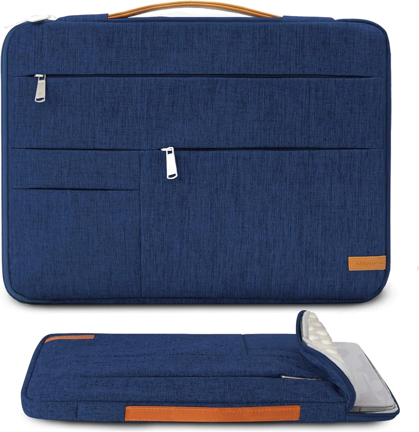 KINGSLONG 14 inch Laptop Sleeve Bag, Slim Shockproof Handbag, Computer Carrying Case Cover Compatible with MacBook Air/Pro,Acer Asus Dell HP Blue