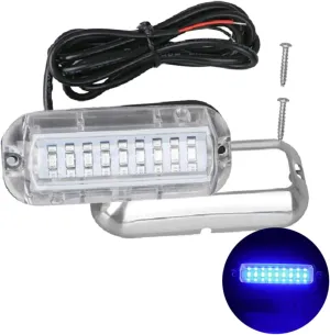 Kisangel Underwater Led Lights for Boat and Ship Led Light Navigation and Deck Lighting Housing Wide Angle Coverage