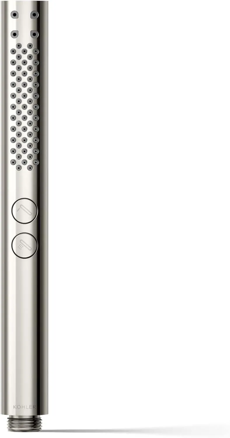 KOHLER 21335-G-SN Shift   Round Two-Function Handshower, Handheld Showerhead with 2 Spray Settings, 1.75 GPM, Vibrant Polished Nickel