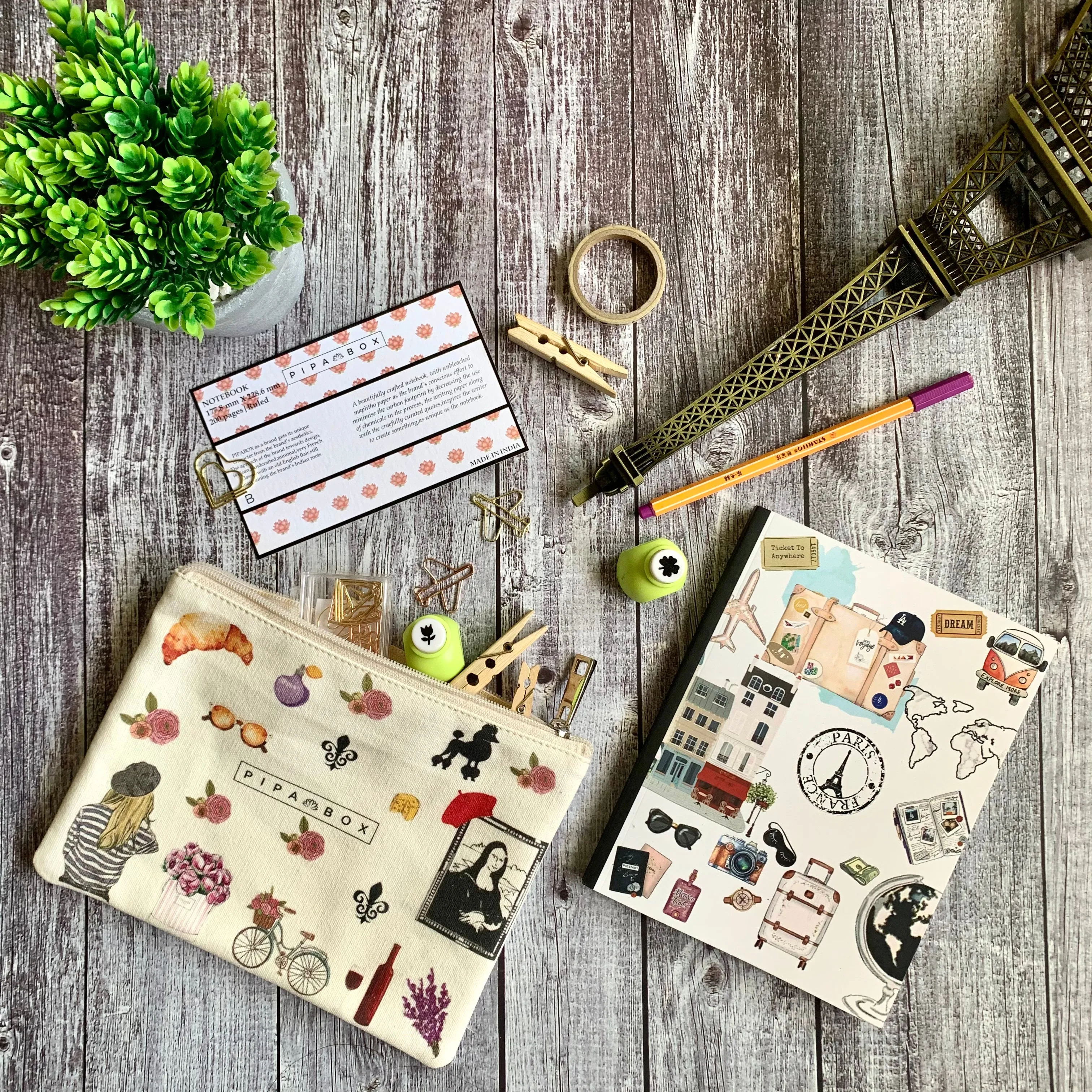 La Vien Rose - Multipurpose Canvas Pouch