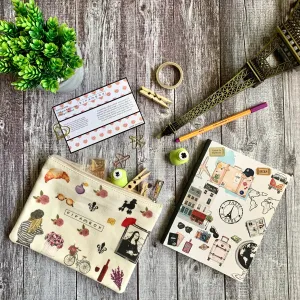 La Vien Rose - Multipurpose Canvas Pouch