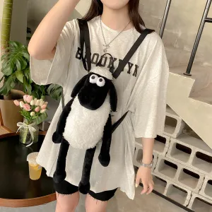 Lamb Plush Female Cute Sean Cartoon Backpacks