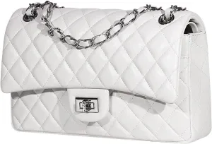 Lambskin Quilted Leather Women's Small Golden Ball OneShoulder Crossbody Chain Bag