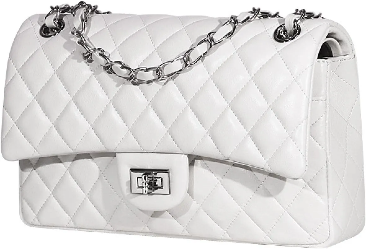 Lambskin Quilted Leather Women's Small Golden Ball OneShoulder Crossbody Chain Bag
