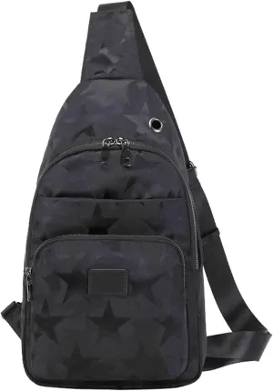 Lanola Men‘s Crossbody Sling Bag Single-shoulder Bag Chest Bag Outdoors Travel Hiking Chest Bag Daypack for Men