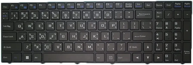 Laptop Backlit Keyboard for CLEVO PB70RD PB70RF PB71 PB71ED PB71ED-G PB71EF PB71EF-E PB71RC PB71RD PB71RF Bangla MU Black Frame New