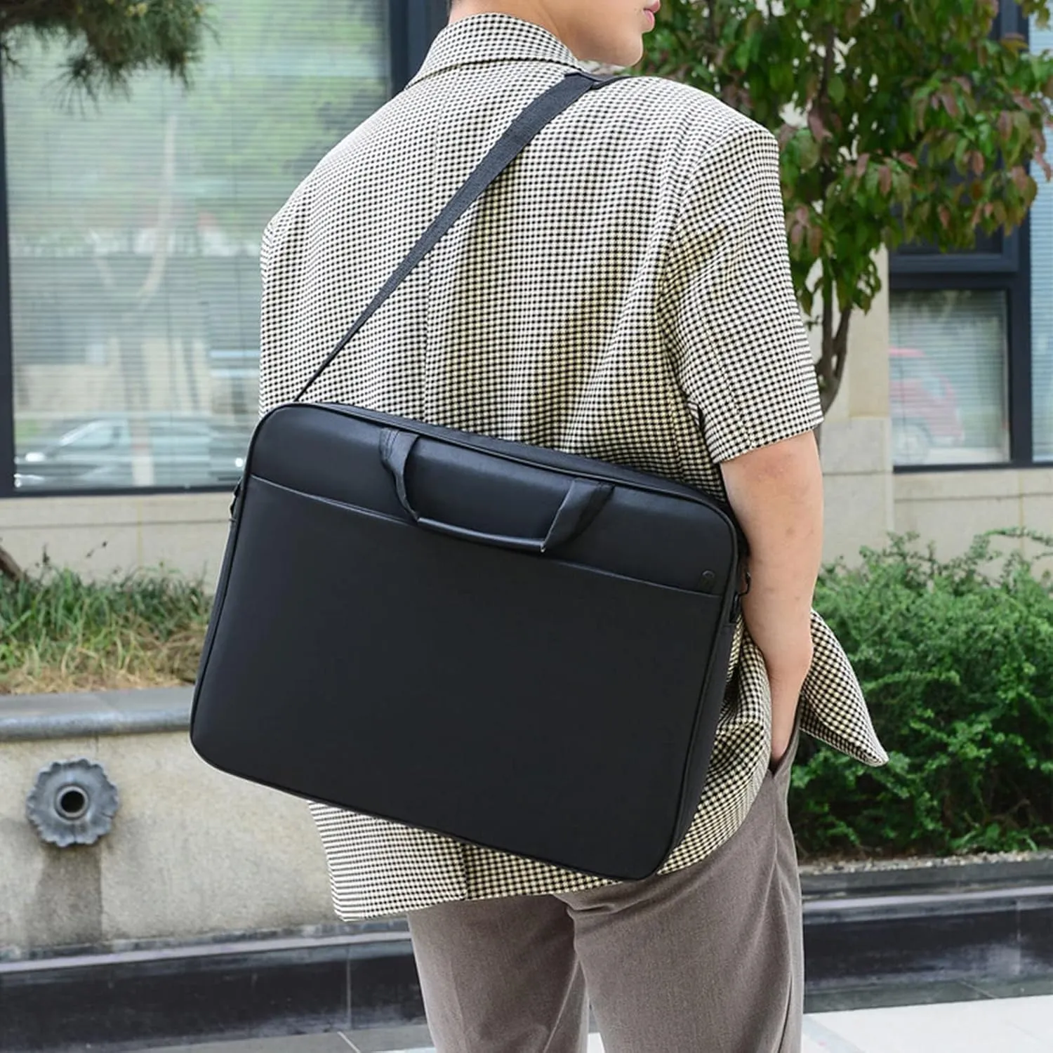 Laptop Bag 15.6 17 inch Sleeve for Case with Shoulder Straps Handbag Computer Notebook Shockproof Protective B